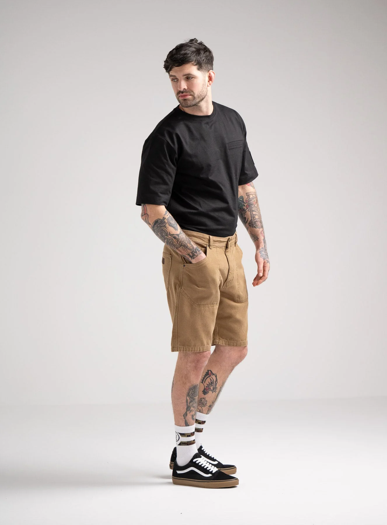 DISSIDENT CANVAS SHORTS - Image 7