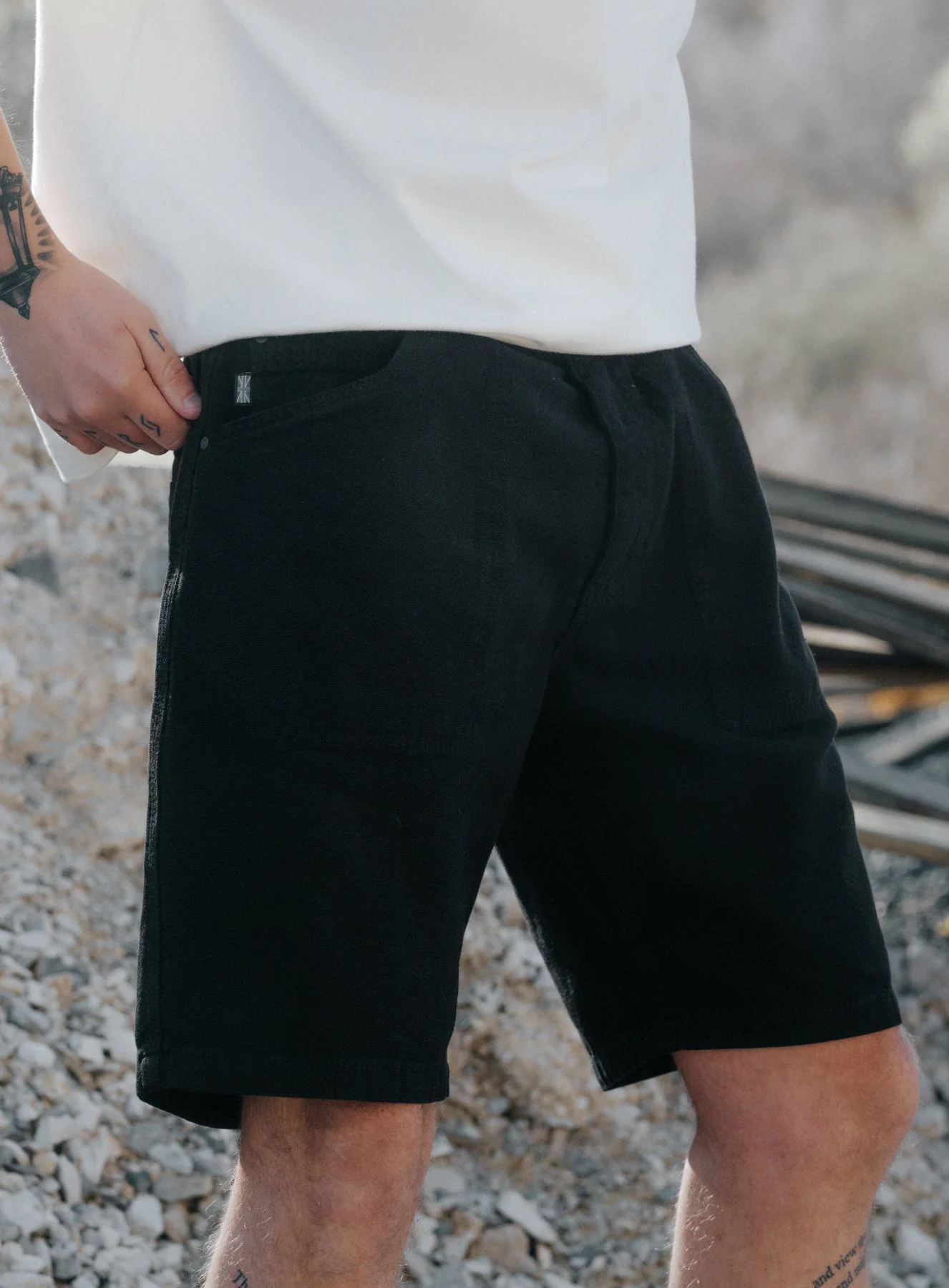DISSIDENT CANVAS SHORTS - Image 2