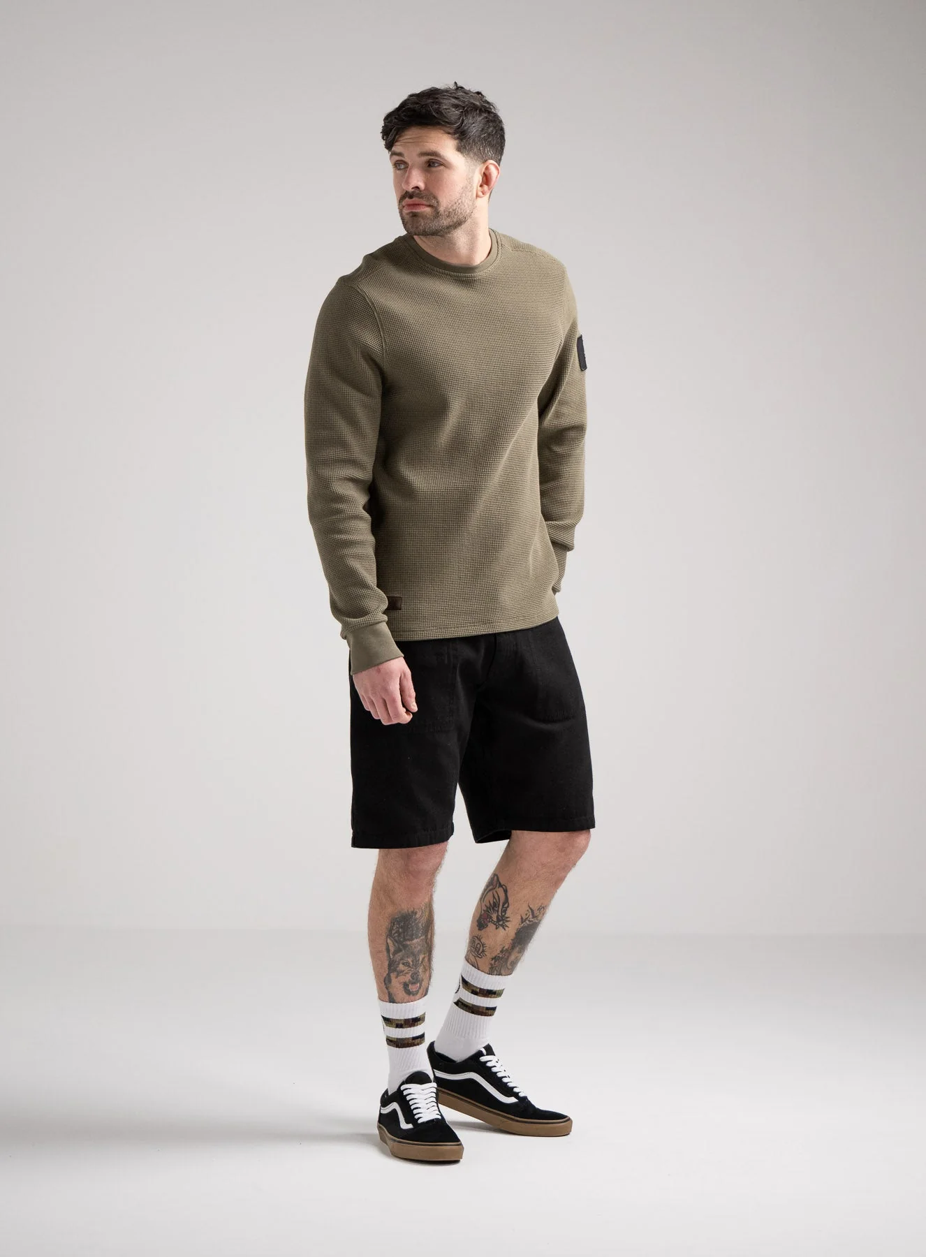 DISSIDENT WAFFLE LONG SLEEVE T-SHIRT - Image 3