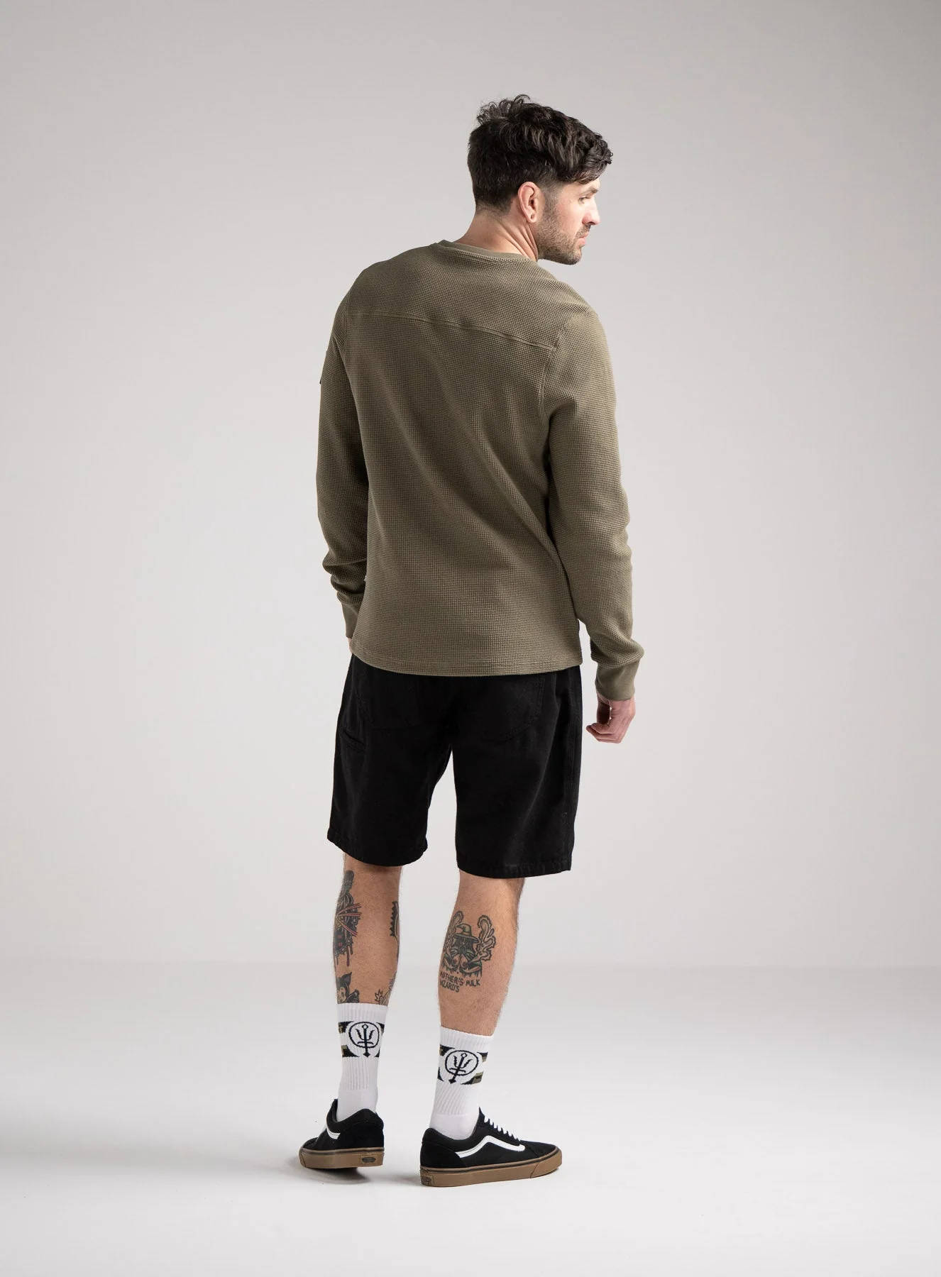 DISSIDENT WAFFLE LONG SLEEVE T-SHIRT - Image 4