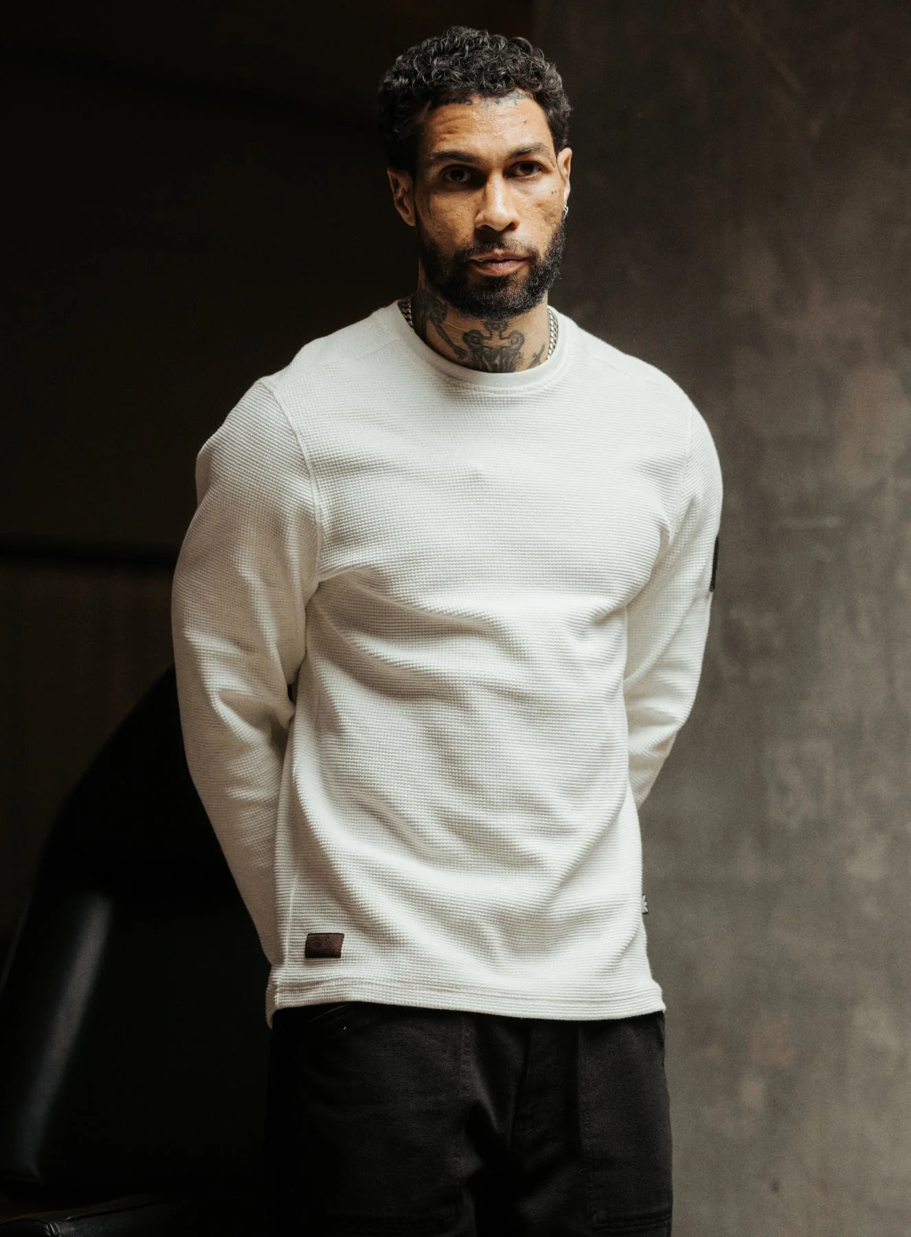 DISSIDENT WAFFLE LONG SLEEVE T-SHIRT - Image 2