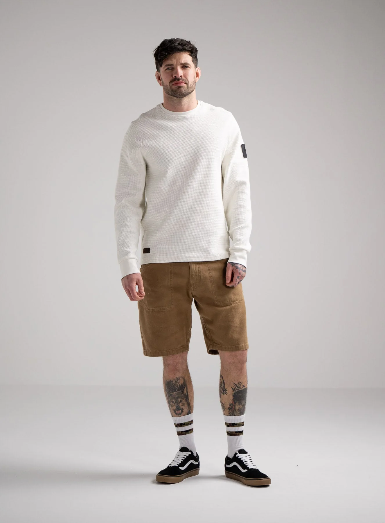 DISSIDENT WAFFLE LONG SLEEVE T-SHIRT - Image 3