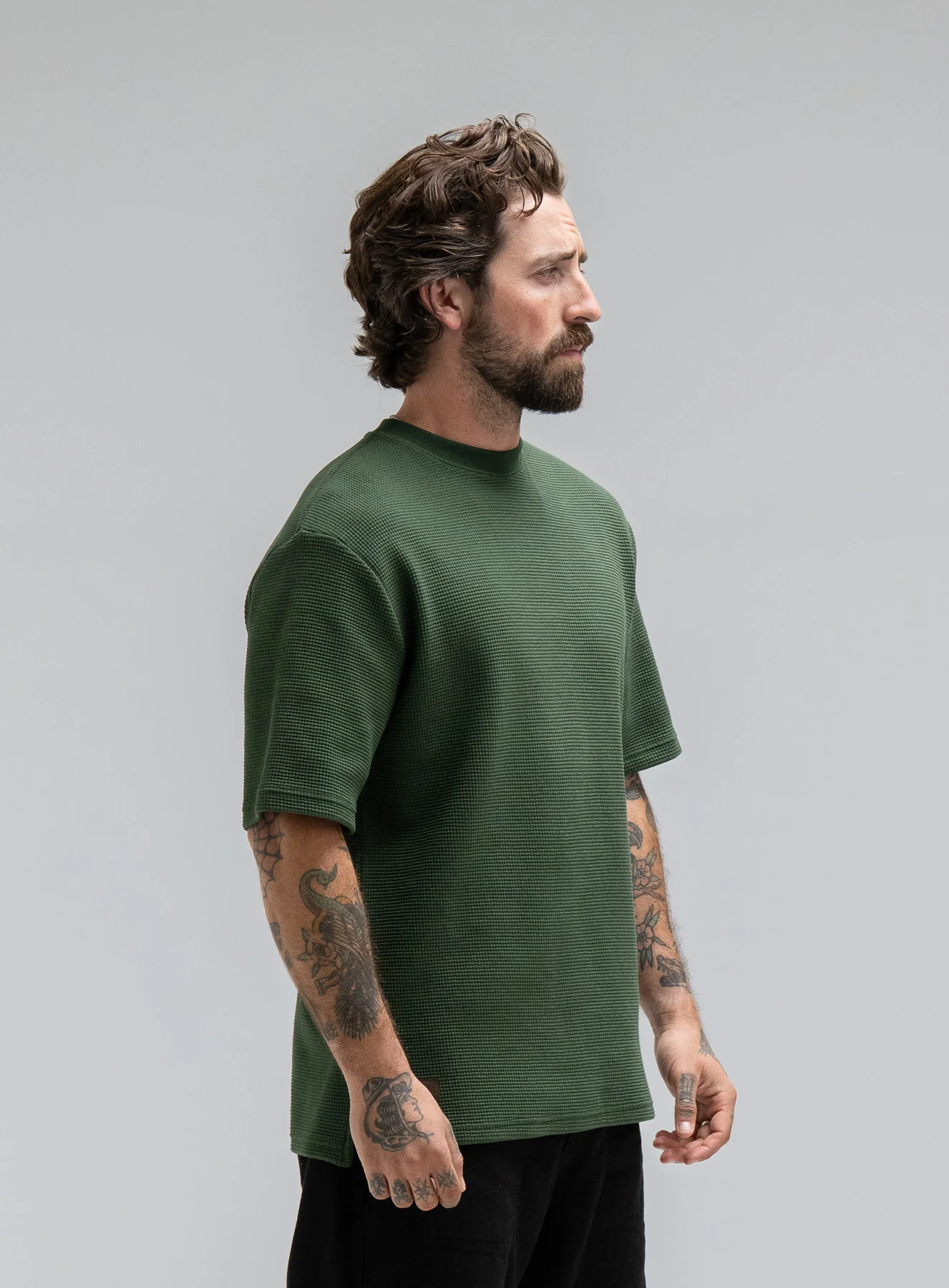 DISSIDENT WAFFLE SHORT SLEEVE T-SHIRT - Image 3