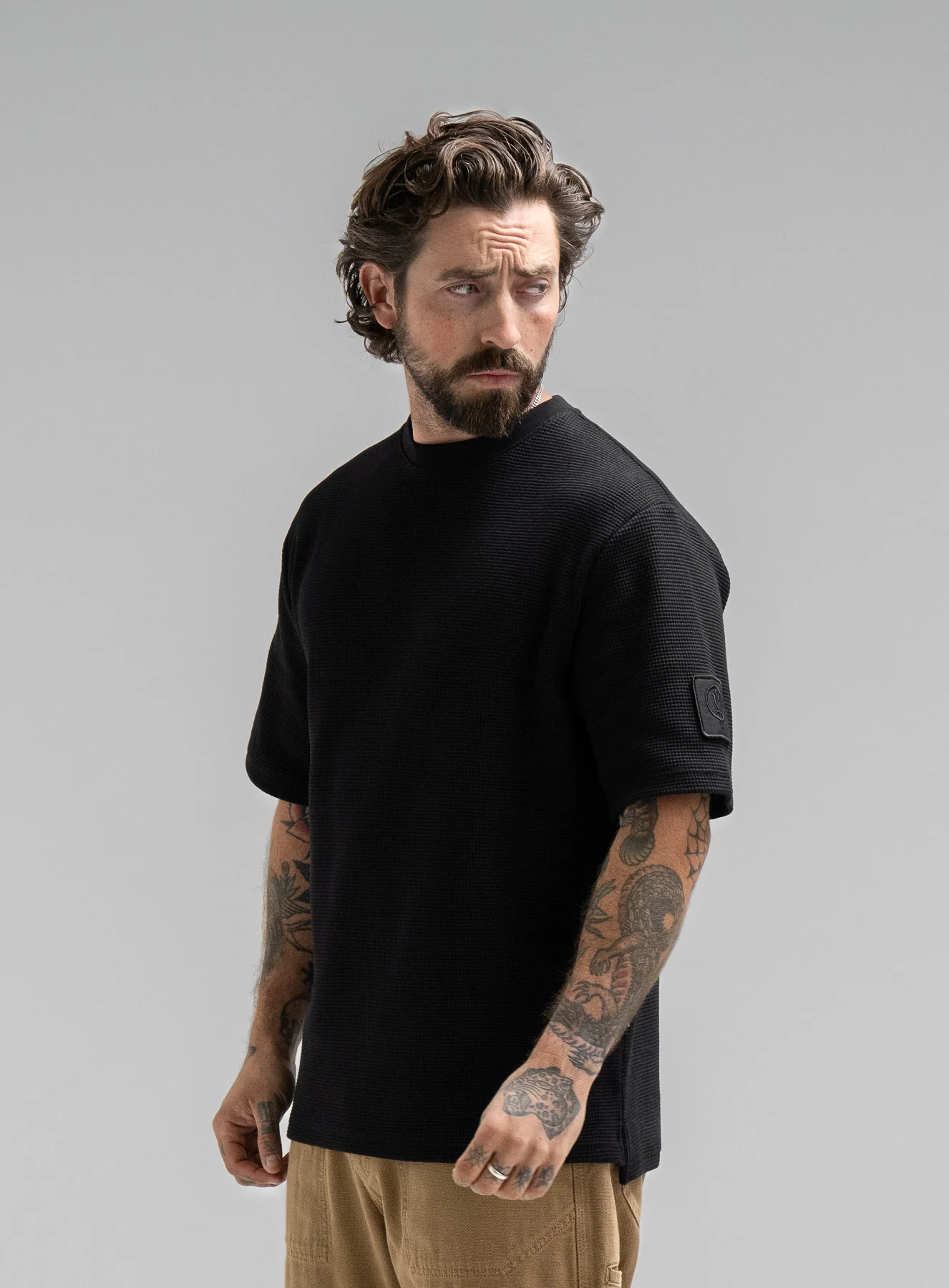 DISSIDENT WAFFLE SHORT SLEEVE T-SHIRT - Image 3