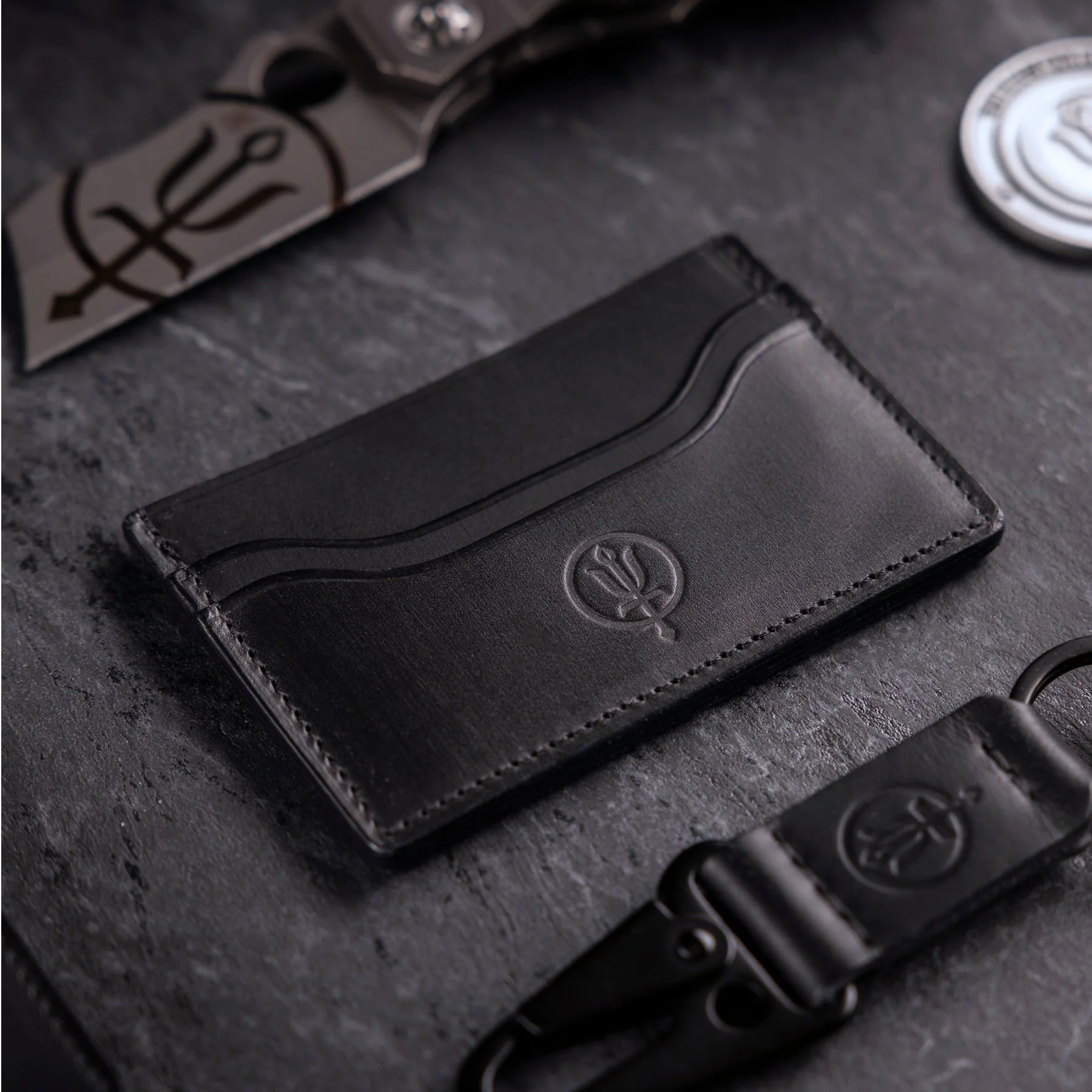 LEATHER CARDHOLDER WALLET - Image 3