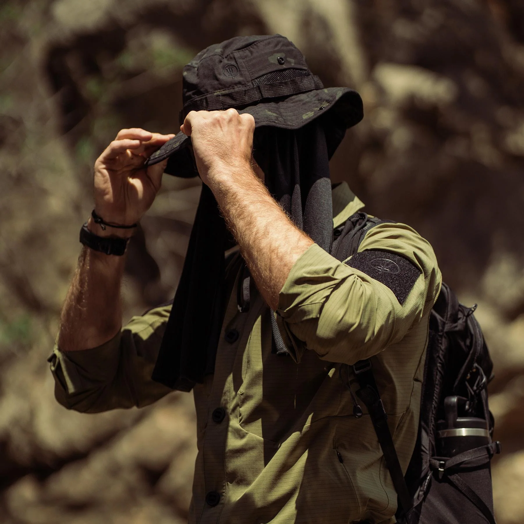 WATCHMAN BOONIE HAT - MULTICAM BLACK - Image 5